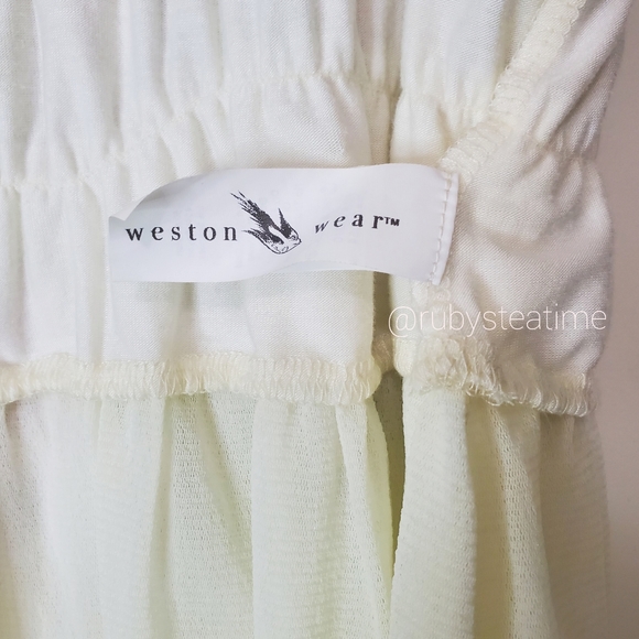 ANTHROPOLOGIE -Weston Wear- Floral Watercolor & Sketch Print Tiered Ruffle Top - Picture 8 of 10